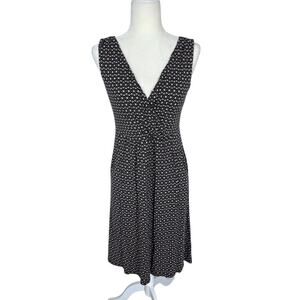 Garnet Hill Starlet Sleeveless Jersey Knit Dress Neutral Size Small Travel